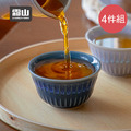 【日本霜山】窯變釉十草紋陶瓷茶杯/醬料碗/點心碗四件組(140ml)_2