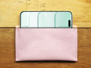 iPhone 17 / Air - Pink Ballet 真皮手機保護套 (英文刻印/禮物包裝)