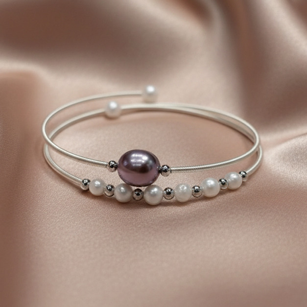 天然淡水珍珠手鏈 珍珠手環 
