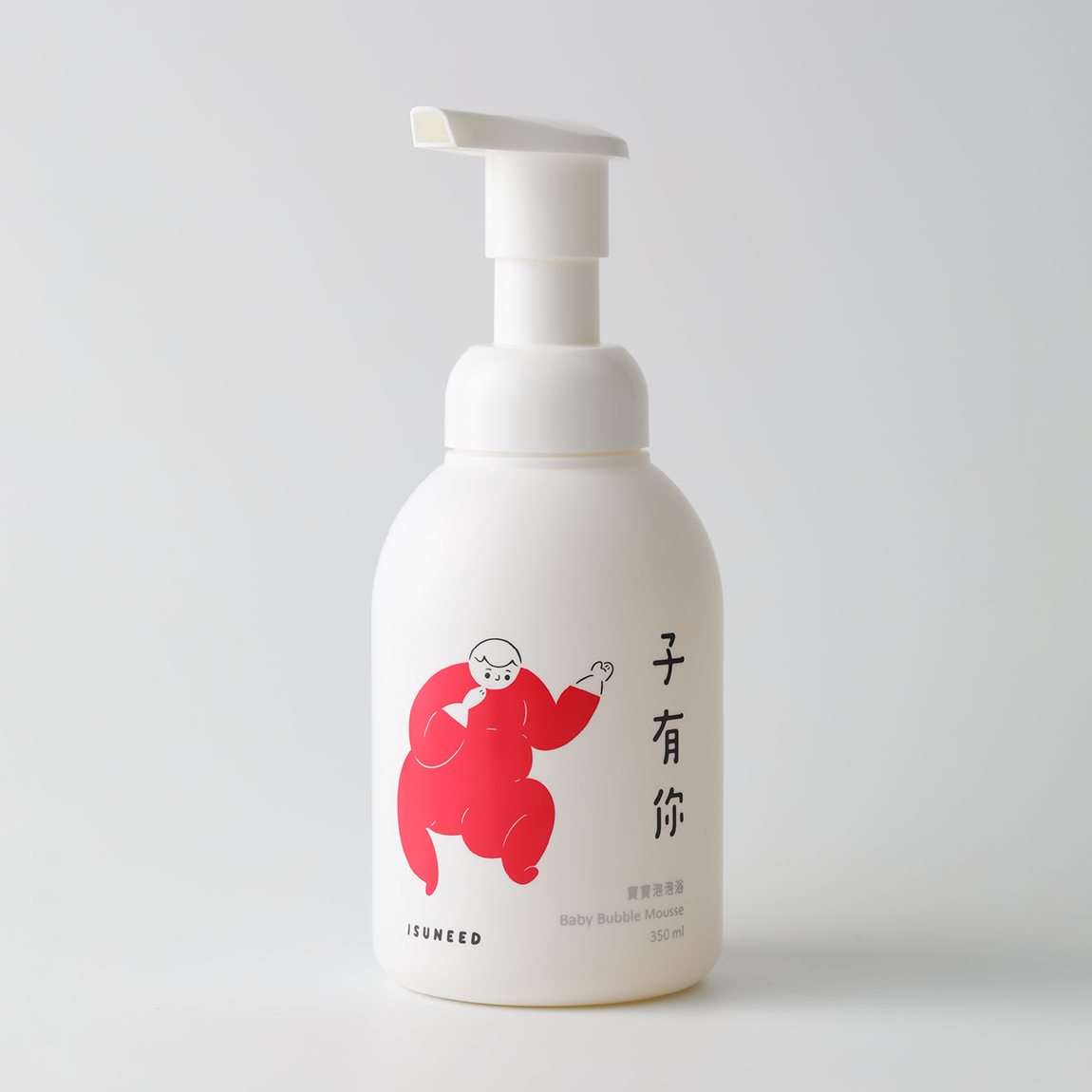 寶寶泡泡浴 350ml｜專為新生兒、敏弱肌設計的高保濕洗澡慕斯