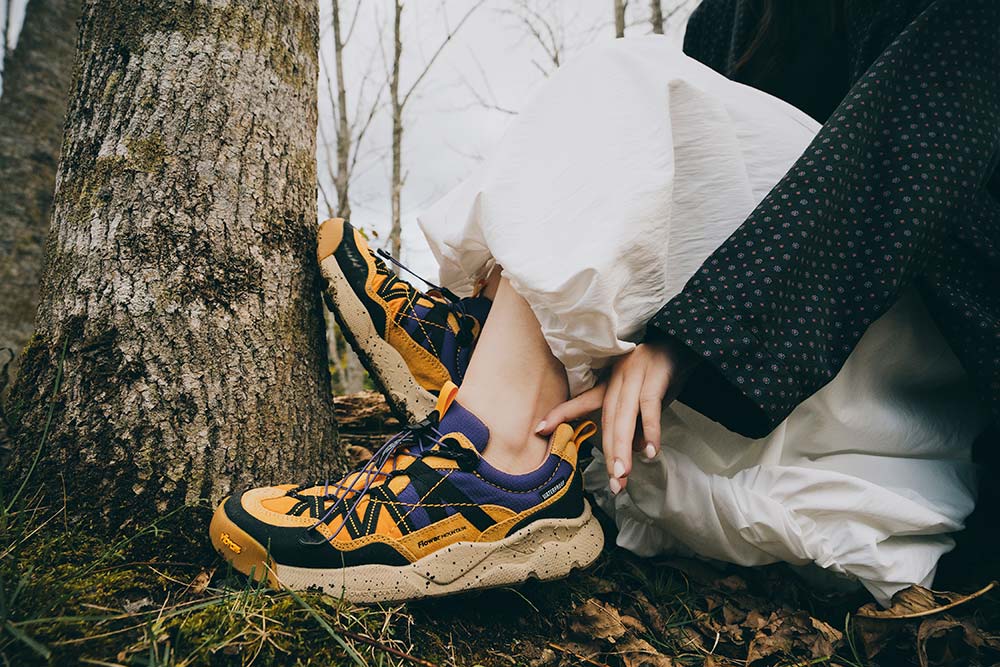 IWANO2 岩野2 黃金大底防水全地形戶外鞋-紫岫霞暉| Flower MOUNTAIN 山