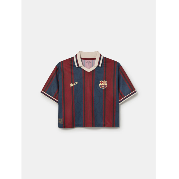 巴塞隆納125周年紀念復古POLO衫-短版