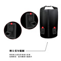 【JP嚴選-捷仕特】2WAYS 大容量15L夾網兩用雙肩防水袋 可折疊防水包 登山包 露營 游泳_3