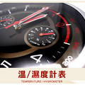 【JP嚴選-捷仕特】超跑雙圈溫溼度計掛鐘 (紅)_6