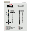 【JP嚴選-捷仕特】急速60W二合一Micro充電傳輸線 PD快速充電線-150cm_1