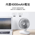 【JP嚴選-捷仕特】USB充電靜音擺頭小桌扇 (2色)_7