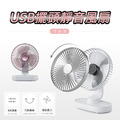 【JP嚴選-捷仕特】USB充電靜音擺頭小桌扇 (2色)_1