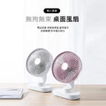 【JP嚴選-捷仕特】USB充電靜音擺頭小桌扇 (2色)_2
