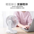 【JP嚴選-捷仕特】USB充電靜音擺頭小桌扇 (2色)_3