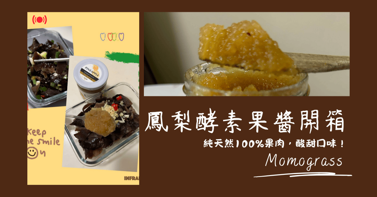 促進腸道蠕動的鳳梨酵素果醬！純天然100%果肉，酸甜鳳梨口味！
