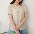 小葉子印花上衣_1