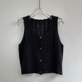 花邊無袖開襟背心_7