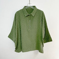 【Made by Chulip】圓點印花半門襟上衣_6
