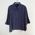 【Made by Chulip】圓點印花半門襟上衣_5