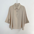 【Made by Chulip】圓點印花半門襟上衣_3
