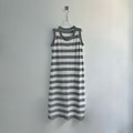 無袖針織條紋連身裙_3