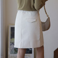 高腰後鬆緊A字短裙_1