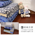 玩色幾何竹面單人透氣床墊-贈同色記憶枕_2