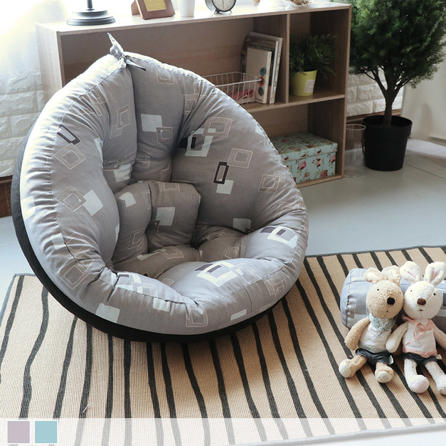 格紋北歐風多用途記憶舒適懶骨頭