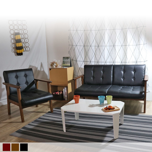 (2+1人座)Elvis艾維斯北歐風木扶手沙發組