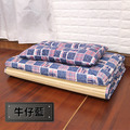 玩色幾何竹面單人透氣床墊-贈同色記憶枕_7