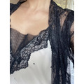[Barcelona] 松露黑透膚蕾絲睡袍-S_7