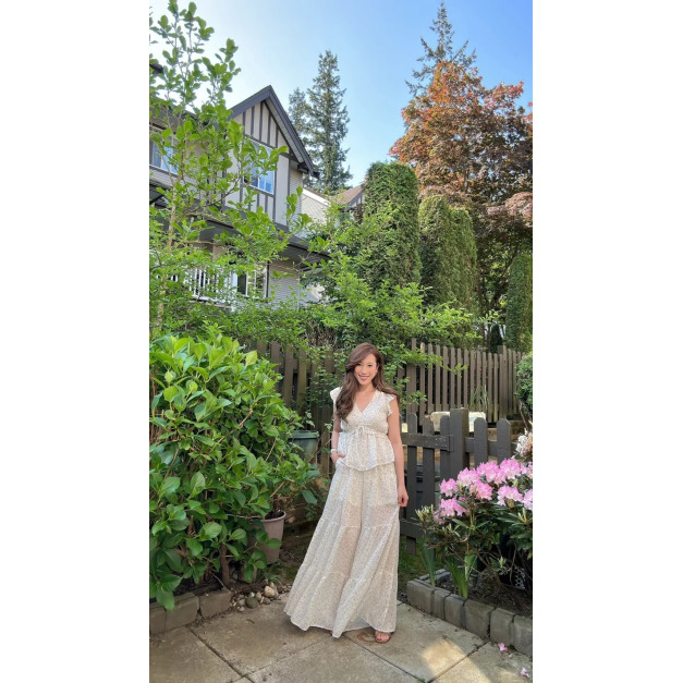 [US] 大姐最愛涼感大長腿Floral Sets (上衣＋褲子）-M & L