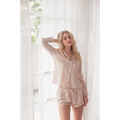 S1- Blush Glow 柔緞蕾絲長袖短褲睡衣組-L_4