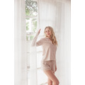 S1- Blush Glow 柔緞蕾絲長袖短褲睡衣組-L_14