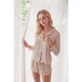 S1- Blush Glow 柔緞蕾絲長袖短褲睡衣組-L_25