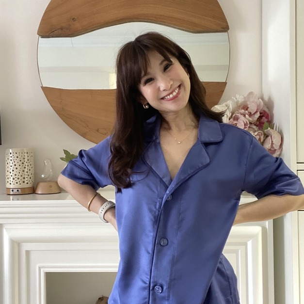 S5- Blueberry 柔緞蕾絲短袖短褲睡衣組-S