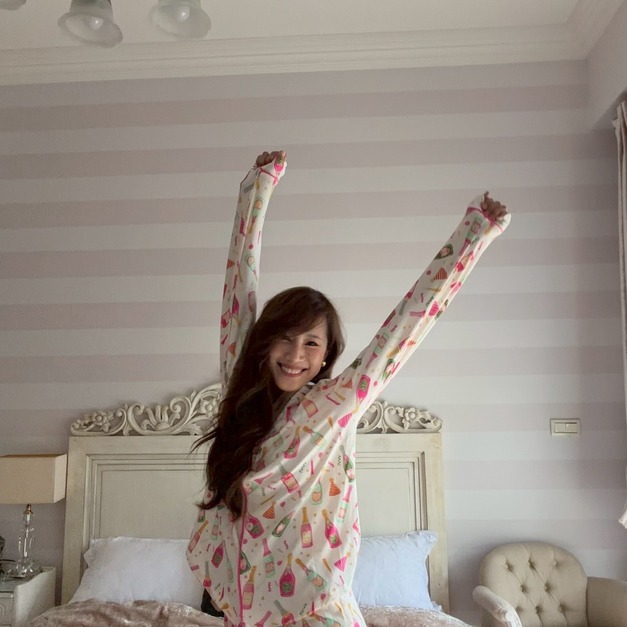 D2- Cocktail Party 香檳氣泡長袖長褲睡衣組