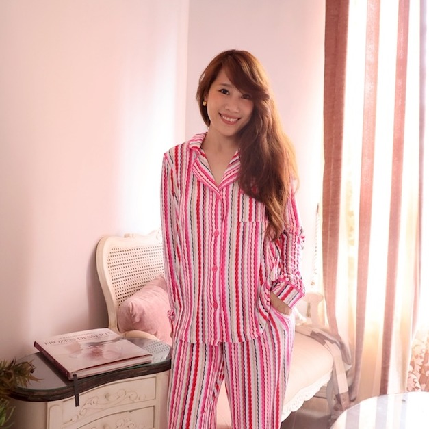 D5- Candy Stripe 糖霜條紋 & Flamingo 粉嫩火鶴 長袖長褲睡衣組. (斷貨新品)