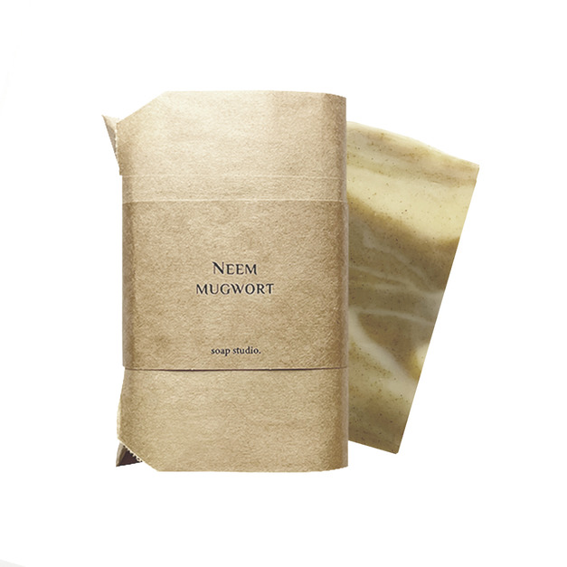 艾草草本皂 - 有機印楝．艾草．清新草本天然淨化
