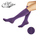 時尚彈性小腿襪-葡萄紫