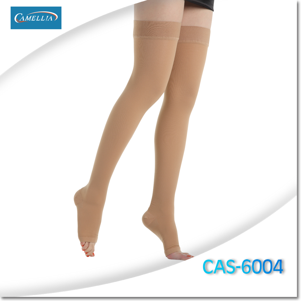 Camellia彈性露趾大腿襪15~20mmHg