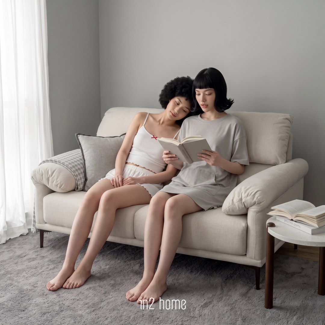 in2 home 卡卡沙發生活場景:小兩人座,肩靠肩剛剛好