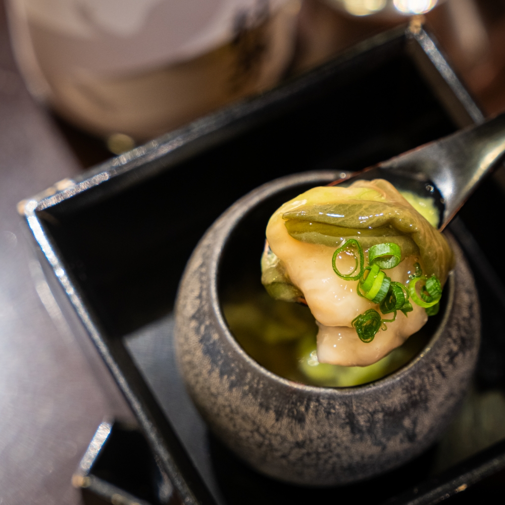 六花 杜來 No.9搭配料理推薦芥末醬油拌干貝