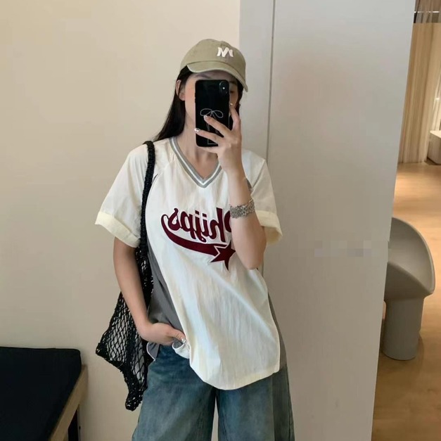 V領配色刷刷布球衣