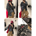 大學生格紋磨毛襯衫_1