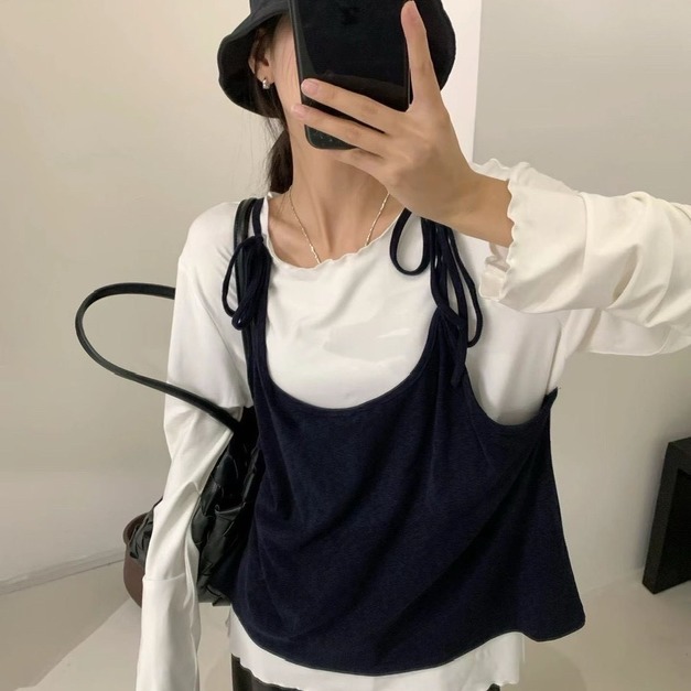 真兩件背心(這款對上身女孩超友善）