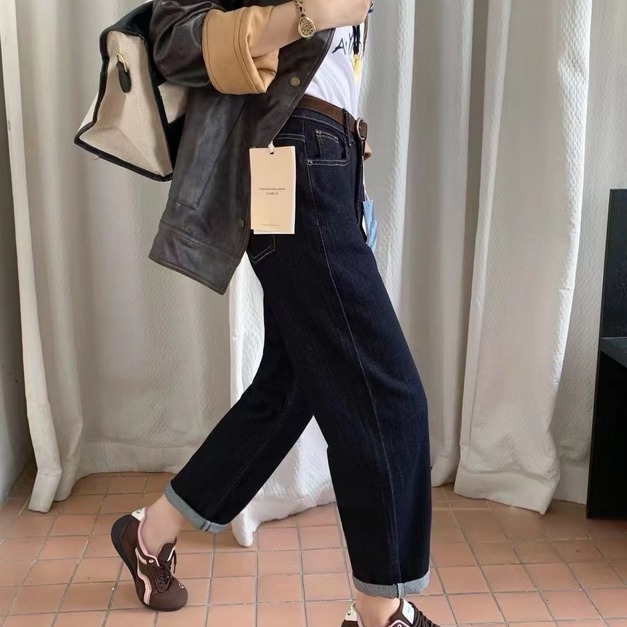 單寧原色直筒牛仔褲(小隻女孩推薦)