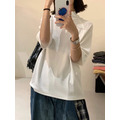 『無敵推薦』立領棉質短袖上衣