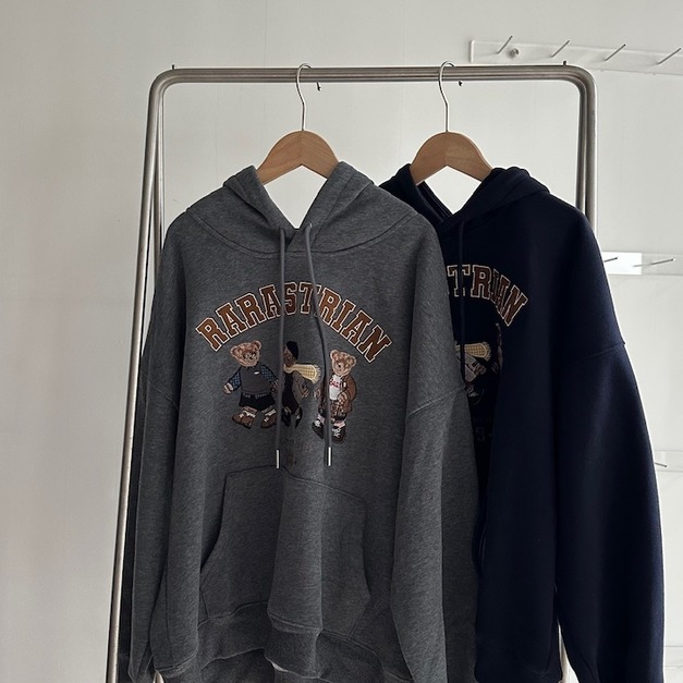 刺繡熊熊連帽大學Ｔ