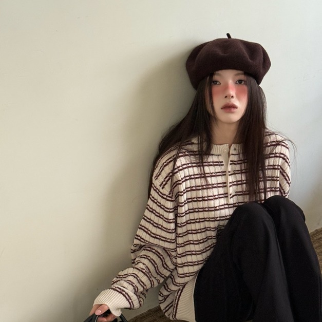 正韓排扣針織上衣