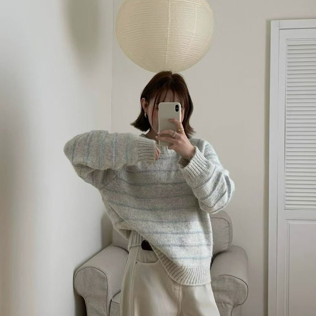 剛剛好條紋毛衣