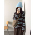 親膚條紋撞色毛衣_6