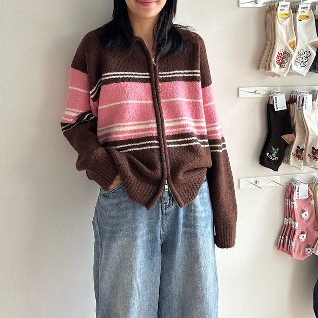 一件就夠的羊駝毛條紋上衣