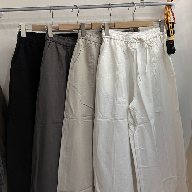 春天的棉麻寬褲