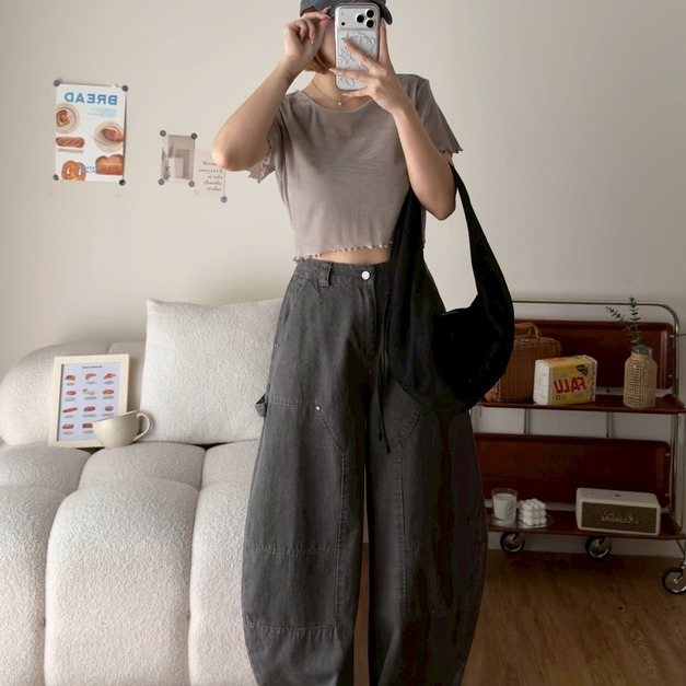 絨布木耳邊上衣